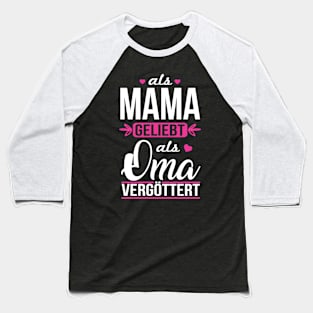 Als oma vergöttert (White) Baseball T-Shirt